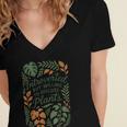 Introverted But Willing To Discuss Plants Botanical Women's Jersey Short Sleeve Deep V-Neck Tshirt Introverted But Willing To Discuss Plants Botanical Women's Jersey Short Sleeve Deep V-Neck Tshirt