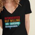Introverted But Willing To Discuss Sourdough Bread Women's Jersey Short Sleeve Deep V-Neck Tshirt Introverted But Willing To Discuss Sourdough Bread Women's Jersey Short Sleeve Deep V-Neck Tshirt