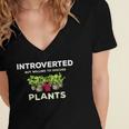 Introverted Women's Jersey Short Sleeve Deep V-Neck Tshirt Introverted Women's Jersey Short Sleeve Deep V-Neck Tshirt
