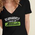 Introverts Attitude Introvert Antisocial Sarcasm Anti Social Women's Jersey Short Sleeve Deep V-Neck Tshirt