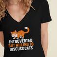 Introverts Cat Lover Introvert Antisocial Cats Anti Social Women's Jersey Short Sleeve Deep V-Neck Tshirt Introverts Cat Lover Introvert Antisocial Cats Anti Social Women's Jersey Short Sleeve Deep V-Neck Tshirt