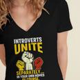 Introverts Unite Introvert Antisocial Anti Social Women's Jersey Short Sleeve Deep V-Neck Tshirt Introverts Unite Introvert Antisocial Anti Social Women's Jersey Short Sleeve Deep V-Neck Tshirt