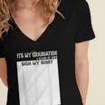 It's My Graduation Sign My Shirt Class Of 2022 For Men Women Women's Jersey Short Sleeve Deep V-Neck Tshirt