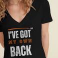 I’VE GOT MY OWN BACK INTROVERT Words On Back Women's Jersey Short Sleeve Deep V-Neck Tshirt I’VE GOT MY OWN BACK INTROVERT Words On Back Women's Jersey Short Sleeve Deep V-Neck Tshirt