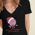 Jingle All The Way Away From Me This Christmas For Introvert Women's Jersey Short Sleeve Deep V-Neck Tshirt Jingle All The Way Away From Me This Christmas For Introvert Women's Jersey Short Sleeve Deep V-Neck Tshirt