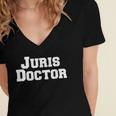 Juris Doctor Shirt -Juris Doctor Law School Graduation Shirt Women's Jersey Short Sleeve Deep V-Neck Tshirt