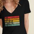 Just Pretend I Am Not Here Sarcastic Introvert Life Women's Jersey Short Sleeve Deep V-Neck Tshirt