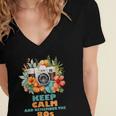Keep Calm And Remember The 80s Retro Vintage Nostalgia Women's Jersey Short Sleeve Deep V-Neck Tshirt Keep Calm And Remember The 80s Retro Vintage Nostalgia Women's Jersey Short Sleeve Deep V-Neck Tshirt