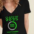 Kids Kids 5th Grade Graduation Video Game Women's Jersey Short Sleeve Deep V-Neck Tshirt