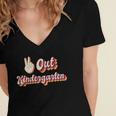 Kids Peace Out Kindergarten Graduation Kindergarten Graduate Women's Jersey Short Sleeve Deep V-Neck Tshirt