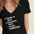 Kids Pre-K Graduation Idea For Boys & Girls Women's Jersey Short Sleeve Deep V-Neck Tshirt