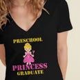 Kids Princess Graduate Prek Preschool Graduation Tshirt For Girls Women's Jersey Short Sleeve Deep V-Neck Tshirt