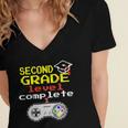 Kids Second Grade Graduation Video Game Shirt Women's Jersey Short Sleeve Deep V-Neck Tshirt