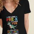 Kids So Long Pre-K Preschool Graduation Kindergarten Here I Come Women's Jersey Short Sleeve Deep V-Neck Tshirt
