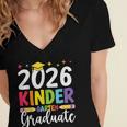 Kindergarten Graduate 2026 Preschool Graduation Kid Boy Girl Women's Jersey Short Sleeve Deep V-Neck Tshirt