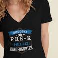 Kindergarten Graduation Shirt Graduate Grad Women's Jersey Short Sleeve Deep V-Neck Tshirt