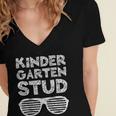 Kindergarten Stud Shirt Girl Boy Back To School Graduation Women's Jersey Short Sleeve Deep V-Neck Tshirt