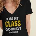 Kiss My Class Goodbye Shirt 2019 Graduation Shirt Women's Jersey Short Sleeve Deep V-Neck Tshirt