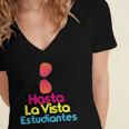 Last Day Of School Spanish Teacher Graduation T-Shirt For Men Women Kids Women's Jersey Short Sleeve Deep V-Neck Tshirt