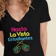 Last Day Of School Spanish Teacher Graduation T-Shirt Women's Jersey Short Sleeve Deep V-Neck Tshirt