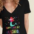 Last Day Of School T-Shirt Graduation 2018 Shirt Women's Jersey Short Sleeve Deep V-Neck Tshirt