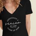 My Last First Day Senior 2026 Graduation Women's Jersey Short Sleeve Deep V-Neck Tshirt