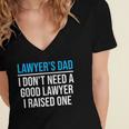 Lawyer's Dad Father Law School Graduation Women's Jersey Short Sleeve Deep V-Neck Tshirt