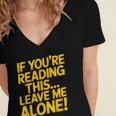 Leave Me Alone – Sarcastic Saying For Introverts Women's Jersey Short Sleeve Deep V-Neck Tshirt Leave Me Alone – Sarcastic Saying For Introverts Women's Jersey Short Sleeve Deep V-Neck Tshirt
