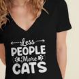 Less People More Cats Introvert's Dream Tee Women's Jersey Short Sleeve Deep V-Neck Tshirt Less People More Cats Introvert's Dream Tee Women's Jersey Short Sleeve Deep V-Neck Tshirt
