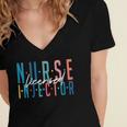 Licensed Nurse Injector Graduation Nurse Injector Women's Jersey Short Sleeve Deep V-Neck Tshirt