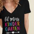 Lil Miss Kindergarten Grad Shirt Graduation Shirts 2018 Women's Jersey Short Sleeve Deep V-Neck Tshirt