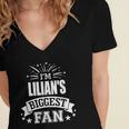 Lilian Personalized Name Sports Fan Birthday Graduation Women's Jersey Short Sleeve Deep V-Neck Tshirt