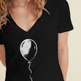 Lone Balloon Celebration Individualistic Introvert Party Women's Jersey Short Sleeve Deep V-Neck Tshirt