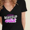 Makeup Artist Beauty Cosmetologist Graduation T-Shirt Women's Jersey Short Sleeve Deep V-Neck Tshirt