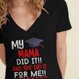 My MAMA Did It And She Did It For Me Graduation Nurse Women's Jersey Short Sleeve Deep V-Neck Tshirt
