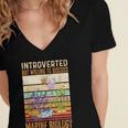 Marine Biology Ocean Introvert Marine Biologist Women's Jersey Short Sleeve Deep V-Neck Tshirt Marine Biology Ocean Introvert Marine Biologist Women's Jersey Short Sleeve Deep V-Neck Tshirt