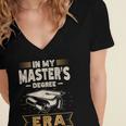 Master’s Degree Era MBA Masters Degree Graduation Women's Jersey Short Sleeve Deep V-Neck Tshirt