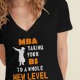 Masters Degree Graduation Shirt For MBA Grad Student Women's Jersey Short Sleeve Deep V-Neck Tshirt