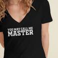 Masters Degree MBA Graduation You May Call Me Master Women's Jersey Short Sleeve Deep V-Neck Tshirt