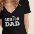 Matching Family Highschool Graduation 2024 Senior Dad Women's Jersey Short Sleeve Deep V-Neck Tshirt