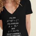 Math Formula Tshirt Graduation Teachers Students Women's Jersey Short Sleeve Deep V-Neck Tshirt