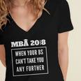 MBA 2018 Graduation Women's Jersey Short Sleeve Deep V-Neck Tshirt