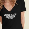 Mental Health Counselor Graduation Women's Jersey Short Sleeve Deep V-Neck Tshirt
