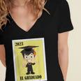 Mexican For Graduation El Graduado 2023 Women's Jersey Short Sleeve Deep V-Neck Tshirt