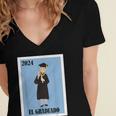 Mexican For Graduation El Graduado 2024 Women's Jersey Short Sleeve Deep V-Neck Tshirt