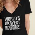 Microbiologist Microbiology Major Graduation Men Women's Jersey Short Sleeve Deep V-Neck Tshirt