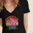 Microbiology Science Nerd STEM Introvert Tardigrades Lover Women's Jersey Short Sleeve Deep V-Neck Tshirt