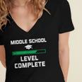 Middle School Graduation Shirt 8th Grade Women's Jersey Short Sleeve Deep V-Neck Tshirt