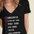 Middle School Graduation Women's Jersey Short Sleeve Deep V-Neck Tshirt
