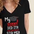 My MOMMY Did It Graduation Shirt Of Kids Nurse Graduation Women's Jersey Short Sleeve Deep V-Neck Tshirt